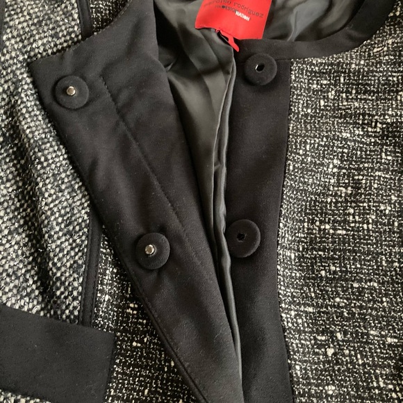 Black white with silver tweed blazer - Picture 7 of 7